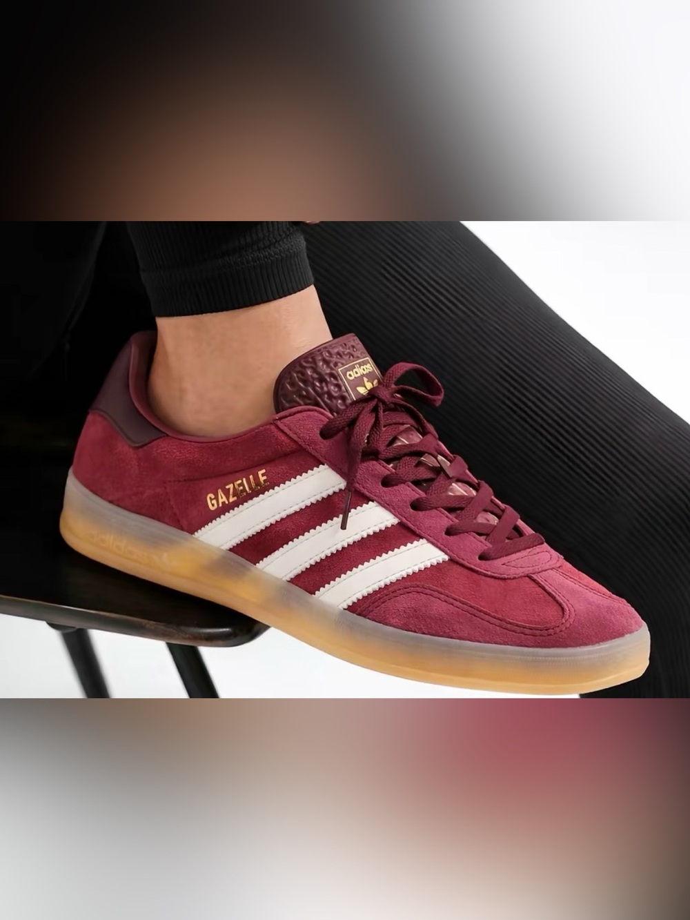 Adidas Gazelle Women’s Sneakers - Burgundy/White